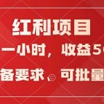 日均收益500+，全天24小时可操作，可批量放大，稳定！-梦帆创业网