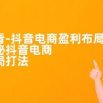 老板必学-抖音电商-盈利布局，公开揭秘抖音电商全域布局打法-梦帆创业网