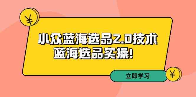 （9189期）拼多多培训第33期：小众蓝海选品2.0技术-蓝海选品实操！-梦帆创业网