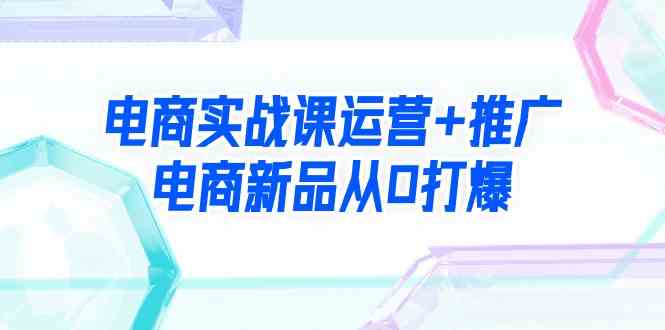 （9313期）电商实战课运营+推广，电商新品从0打爆（99节视频课）-梦帆创业网