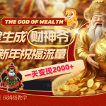 最新AI一键生成财神爷，刷爆新年祝福流量，一天变现2000+-梦帆创业网