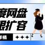 外面收费688的百度网盘-无限全自动扩容脚本，接单日收入300+-梦帆创业网