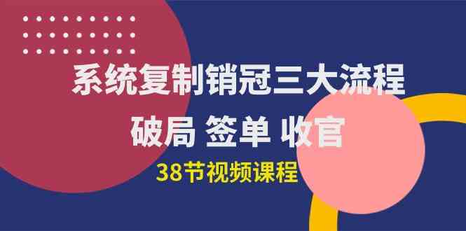 （10171期）系统复制 销冠三大流程，破局 签单 收官（38节视频课）-梦帆创业网