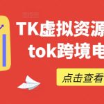 TK虚拟资源变现-tiktok跨境电商教程-梦帆创业网