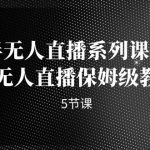 半无人直播系列课程，半无人直播保姆级教程（5节课）-梦帆创业网