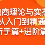 （9576期）电商理论与实操从入门到精通 新手篇+进阶篇-梦帆创业网