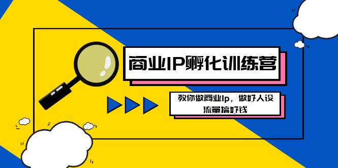 商业IP-孵化训练营新版，教你做商业Ip，做好人设，流量搞好钱-梦帆创业网