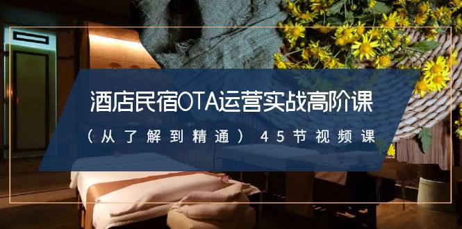 酒店民宿-OTA运营实战高阶课（从了解到精通）45节视频课-梦帆创业网