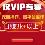 （9377期）2024年最新一键多平台带货，这么简单无脑的操作日入3k+你玩过吗？几分钟…-梦帆创业网