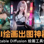 火爆全网Ai绘画神器 Stable Diffusion AI绘画软件包+120G模型+教程-梦帆创业网