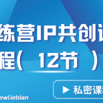 导师训练营3.0IP共创训练营私密实操课程（12节）-卖项目的密码成功秘诀-梦帆创业网