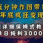 五分钟作图带货疯狂变现，超详细保姆式教程单日纯利3000+-梦帆创业网