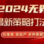 2024无界最新策略打法，拉搜索，高投产，多种策略-梦帆创业网