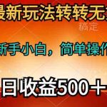 （10003期）2024年最新玩法转转无货源电商，新手小白 简单操作，长期稳定 日收入500＋-梦帆创业网