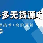 （10015期）拼多多无货源电商，原创实操技术+高阶更新（16节视频教程）-梦帆创业网