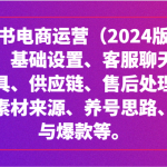 小红书电商运营（2024版）：开店、设置、供应链、选品、素材、养号、流量与爆款等-梦帆创业网