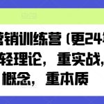 老A营销训练营(更24年5月)，轻理论，重实战，轻概念，重本质-梦帆创业网