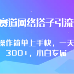 最新赛道网络搭子引流变现!!操作简单上手快，一天300+，小白专属-梦帆创业网