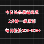 今日头条最新赛道玩法，复制粘贴每日两小时轻松200-300【附详细教程】-梦帆创业网