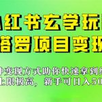 新手也能日入500的玩法，上限极高，小红书玄学玩法，塔罗项目变现大揭秘-梦帆创业网