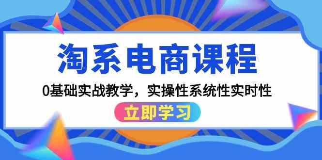 淘系电商课程，0基础实战教学，实操性系统性实时性（15节课）-梦帆创业网