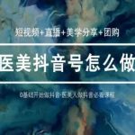 玩转医美抖音短视频与直播,36堂网课学逻辑(短视频+直播+美学分享+团购)-梦帆创业网