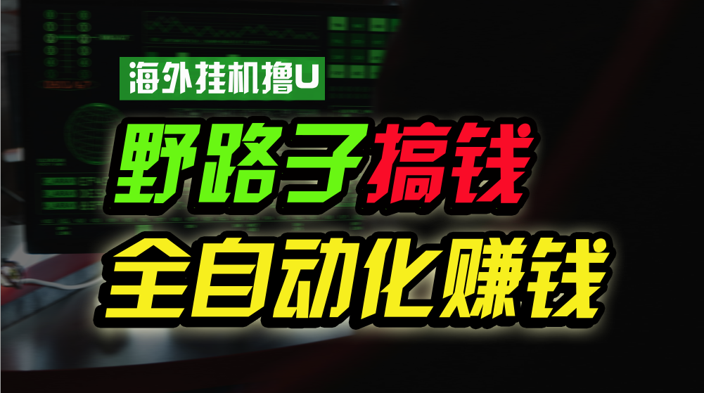 海外挂机撸U新平台，日赚15美元，全程无人值守，可批量放大，工作室内部项目！-梦帆创业网