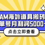 收费6980的Steam海外道具搬砖项目，单号月收益5000+全套实操教程-梦帆创业网