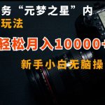 抖音任务“元梦之星”内部最新玩法，新手小白无脑操作，轻松月入10000+-梦帆创业网