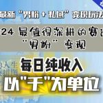 【私域流量最值钱】把“男粉”流量打到手,你便有无数种方法可以轻松变现,每日纯收入以“千”为单位-梦帆创业网