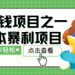 最新赚钱项目之一，简单操作，冷门长久项目-梦帆创业网