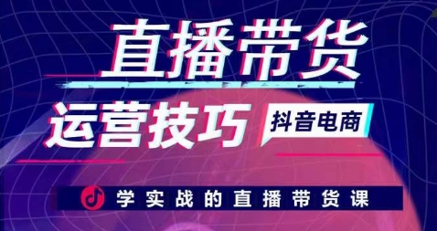 直播带货运营技巧，学实战的直播带货课-梦帆创业网