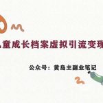 副业拆解:儿童成长档案虚拟资料变现副业,一条龙实操玩法(教程+素材)-梦帆创业网