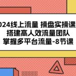 （10466期）2024线上流量 操盘实操课程，搭建高人效流量团队，掌握多平台流量-8节课-梦帆创业网