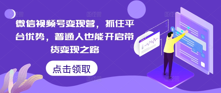 微信视频号变现营，抓住平台优势，普通人也能开启带货变现之路-梦帆创业网