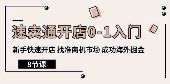 （10126期）速卖通开店0-1入门，新手快速开店 找准商机市场 成功海外掘金（8节课）-梦帆创业网