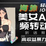 海外美女AI视频转动漫,暴力搬运,听话照做,轻松月入10000+-梦帆创业网