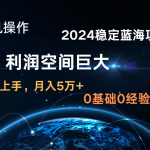 2024新蓝海项目 暴力冷门长期稳定  纯手机操作 单日收益3000+ 小白当天上手-梦帆创业网