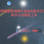 哔哩哔哩混剪视频引流创业粉日引300+，新手小白轻松上手-梦帆创业网
