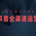 从零开始走向专业,抖音全渠道运营,抖音电商培训-梦帆创业网