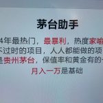 魔法贵州茅台代理，永不淘汰的项目，命中率极高，单瓶利润1000+，包回收-梦帆创业网