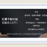 红薯千粉计划无脑月入5千+！既做既赚！-梦帆创业网