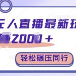 TB无人直播最新玩法轻松日入2k+，碾压同行，保姆级教学【揭秘】-梦帆创业网