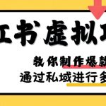 小红书虚拟项目实战，爆款笔记制作，矩阵放大玩法分享-梦帆创业网