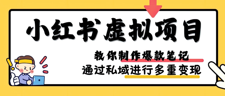 小红书虚拟项目实战，爆款笔记制作，矩阵放大玩法分享-梦帆创业网
