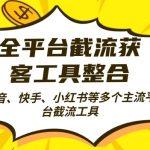 全平台截流获客工县整合全自动引流，日引2000+精准客户【揭秘】-梦帆创业网