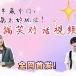 最冷门，最暴利的全新玩法，夫妻搞笑视频项目，虚拟资源一月变现10w+-梦帆创业网