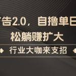 发行人广告2.0，自撸单日600+轻松躺赚扩大-梦帆创业网