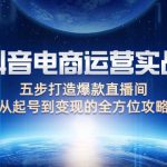 （12542期）抖音电商运营实战：五步打造爆款直播间，从起号到变现的全方位攻略-梦帆创业网