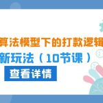 2024坑产算法模型下的打款逻辑：618最新玩法（10节课）-梦帆创业网